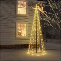 Julgranskon varmvit 310 LEDs 100x300 cm vidaXL