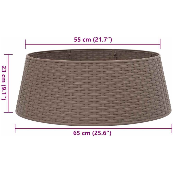 Julgranskrage brun plast vidaXL 65 x 23 cm – bild 9
