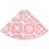 Julgranskrage lyxig med rosa strumpa tyg vidaXL 122 cm – miniatyr 5