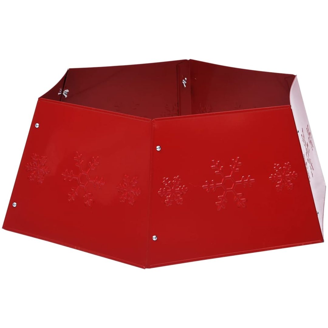 Julgranskrage röd ⌀68x25 cm vidaXL – bild 4