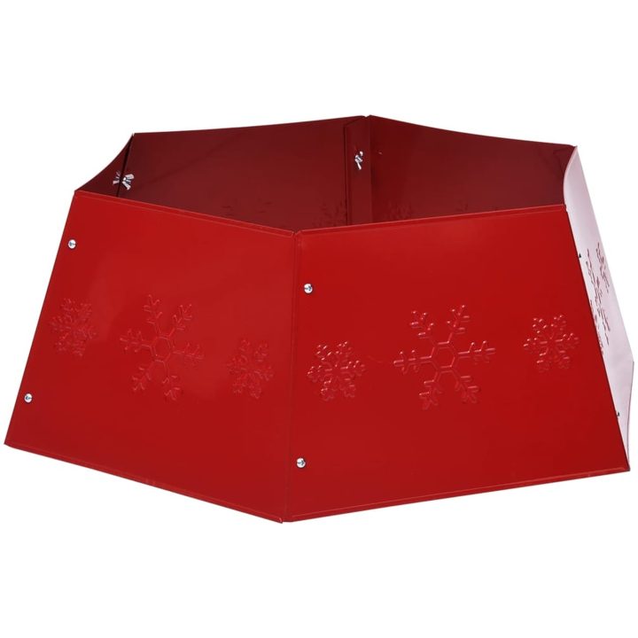 Julgranskrage röd ⌀68x25 cm vidaXL – bild 4