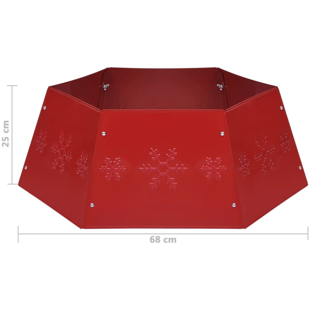 Julgranskrage röd ⌀68x25 cm vidaXL – bild 7