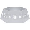 Julgranskrage silver och vit ⌀68x25 cm vidaXL – miniatyr 2