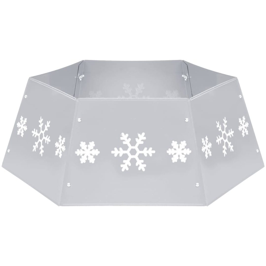 Julgranskrage silver och vit ⌀68x25 cm vidaXL – bild 2