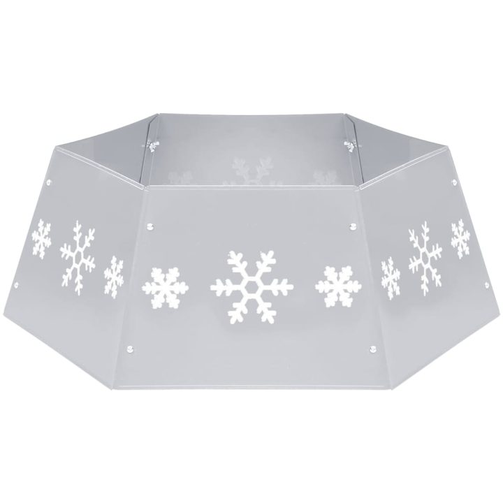 Julgranskrage silver och vit ⌀68x25 cm vidaXL – bild 2