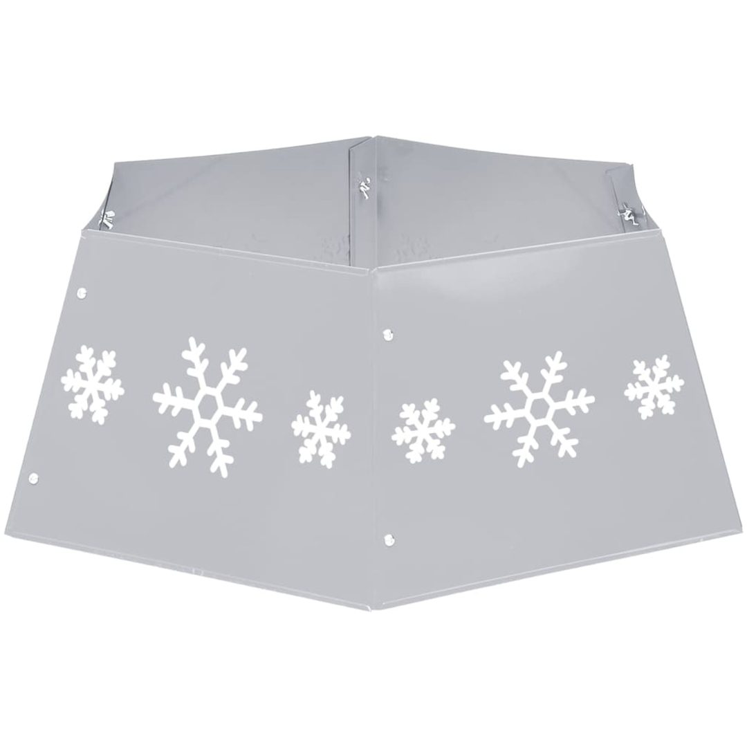 Julgranskrage silver och vit ⌀68x25 cm vidaXL – bild 5