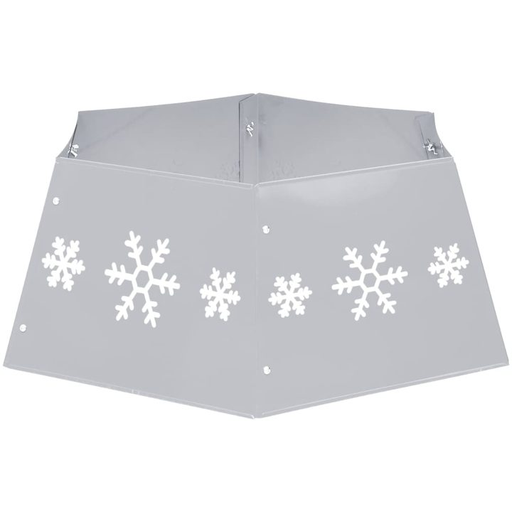 Julgranskrage silver och vit ⌀68x25 cm vidaXL – bild 5