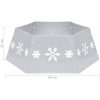 Julgranskrage silver och vit ⌀68x25 cm vidaXL – miniatyr 7