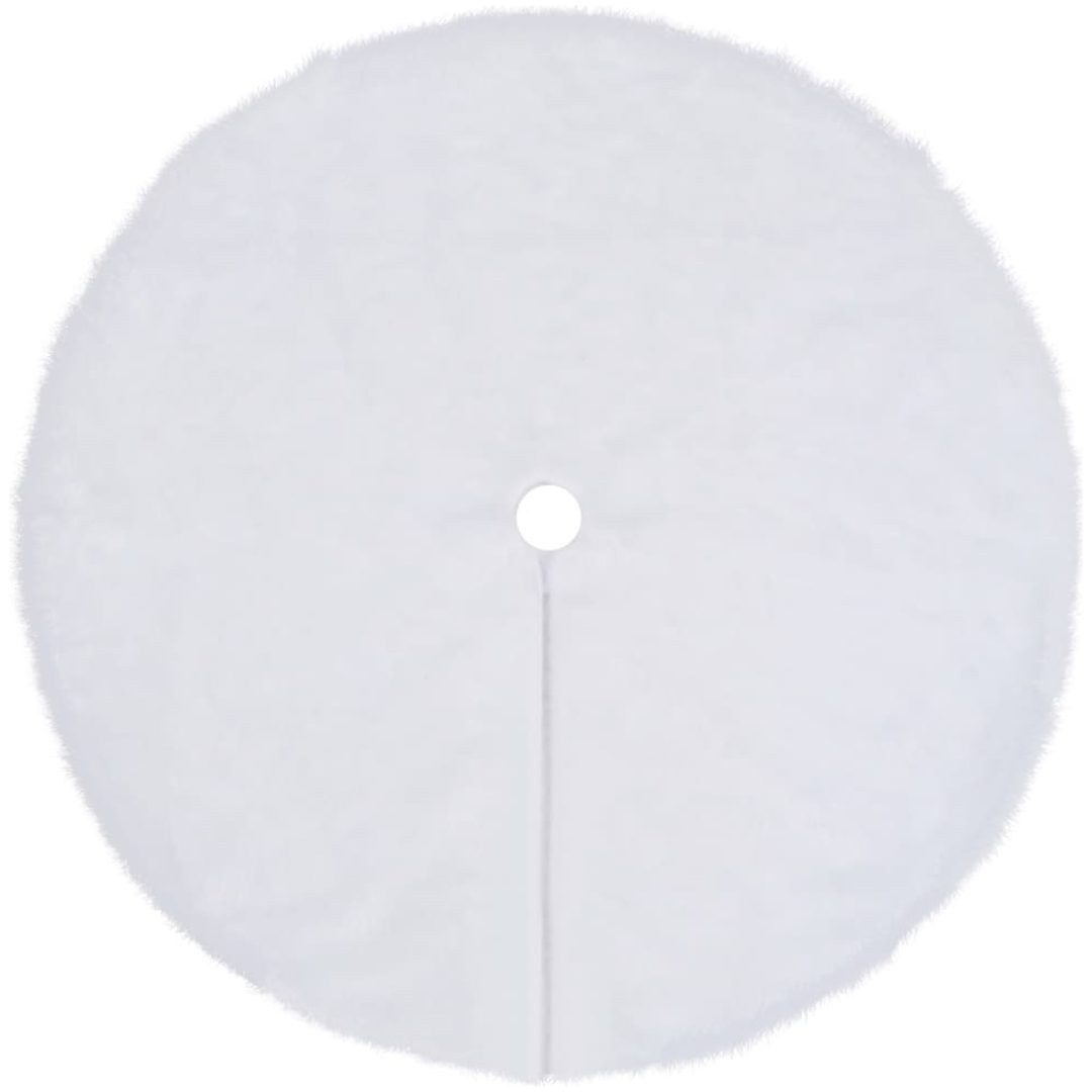Julgranskrage vit fuskpäls vidaXL 90 cm – bild 2