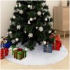 Julgranskrage vit fuskpäls vidaXL 90 cm – miniatyr 1