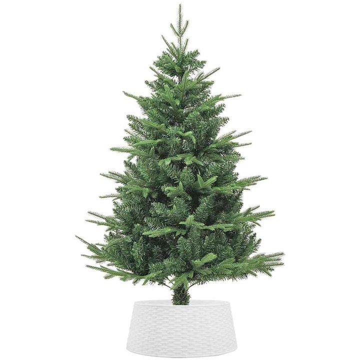 Julgranskrage vit plast vidaXL 56 x 23 cm – bild 4