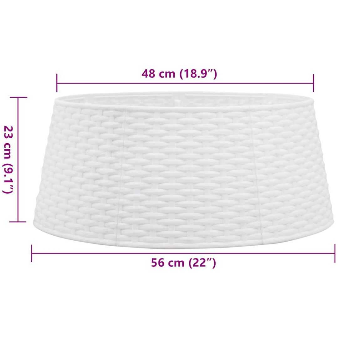 Julgranskrage vit plast vidaXL 56 x 23 cm – bild 9