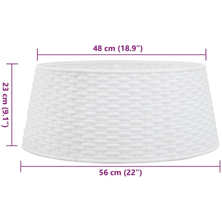 Julgranskrage vit plast vidaXL 56 x 23 cm – bild 9