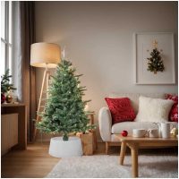 Julgranskrage vit plast vidaXL