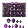 Julgranskulor 100 delar lila vidaXL – miniatyr 2