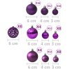 Julgranskulor 100 delar lila vidaXL – miniatyr 7