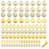 Julgranskulor 100 delar set 3/4/6 cm guld vidaXL – miniatyr 2