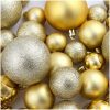Julgranskulor 100 delar set 3/4/6 cm guld vidaXL – miniatyr 11