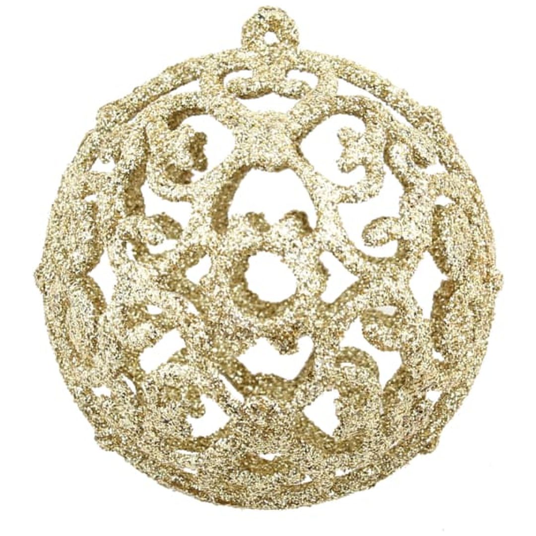 Julgranskulor 100 delar set 3/4/6 cm guld vidaXL – bild 3