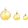 Julgranskulor 100 delar set 3/4/6 cm guld vidaXL – miniatyr 4