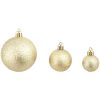 Julgranskulor 100 delar set 3/4/6 cm guld vidaXL – miniatyr 6