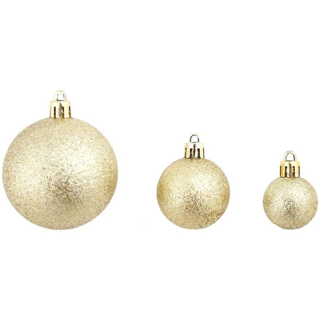 Julgranskulor 100 delar set 3/4/6 cm guld vidaXL – bild 6