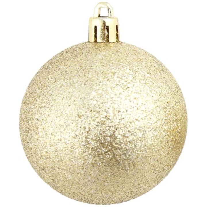 Julgranskulor 100 delar set 3/4/6 cm guld vidaXL – bild 7