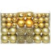 Julgranskulor 100 delar set 3/4/6 cm guld vidaXL – miniatyr 1