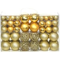 Julgranskulor 100 delar set 3/4/6 cm guld vidaXL