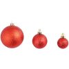 Julgranskulor 100 delar set 3/4/6 cm röd vidaXL – miniatyr 8