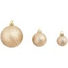 Julgranskulor 100 delar set 3/4/6 cm roséguld/guld vidaXL – miniatyr 4