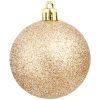 Julgranskulor 100 delar set 3/4/6 cm roséguld/guld vidaXL – miniatyr 5