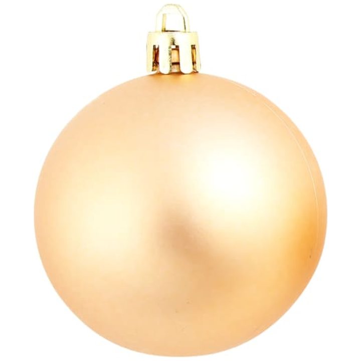 Julgranskulor 100 delar set 3/4/6 cm roséguld/guld vidaXL – bild 7