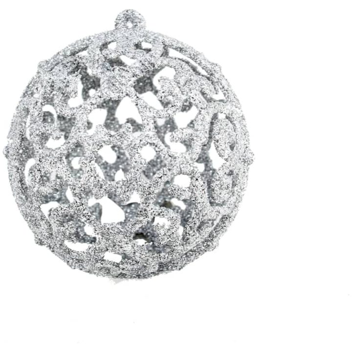 Julgranskulor 100 delar set 3/4/6 cm silver vidaXL – bild 3
