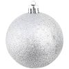 Julgranskulor 100 delar set 3/4/6 cm silver vidaXL – miniatyr 5