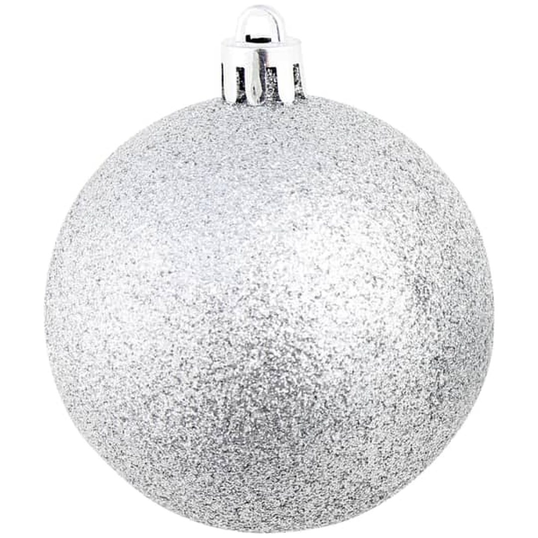 Julgranskulor 100 delar set 3/4/6 cm silver vidaXL – bild 5