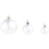 Julgranskulor 100 delar set 3/4/6 cm silver vidaXL – miniatyr 6