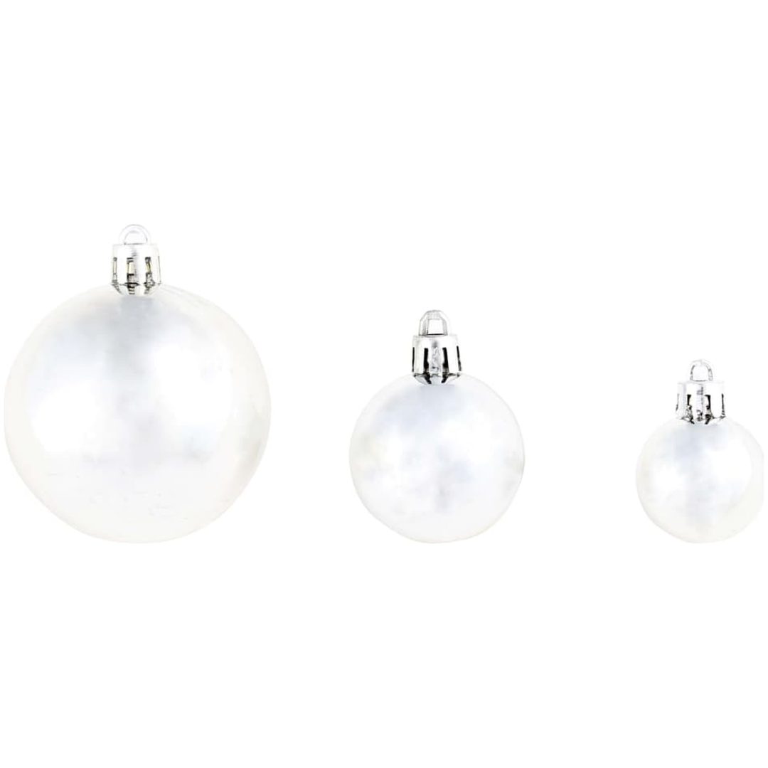 Julgranskulor 100 delar set 3/4/6 cm silver vidaXL – bild 6
