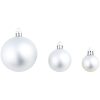 Julgranskulor 100 delar set 3/4/6 cm silver vidaXL – miniatyr 8