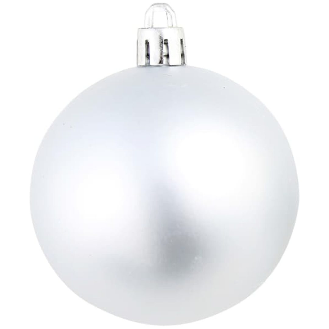 Julgranskulor 100 delar set 3/4/6 cm silver vidaXL – bild 9