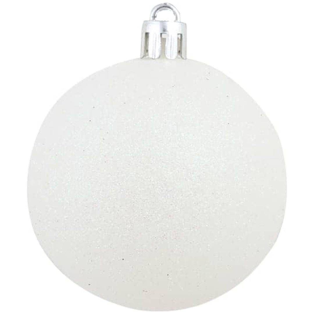 Julgranskulor 100 delar set 3/4/6 cm vit/grå vidaXL – bild 11