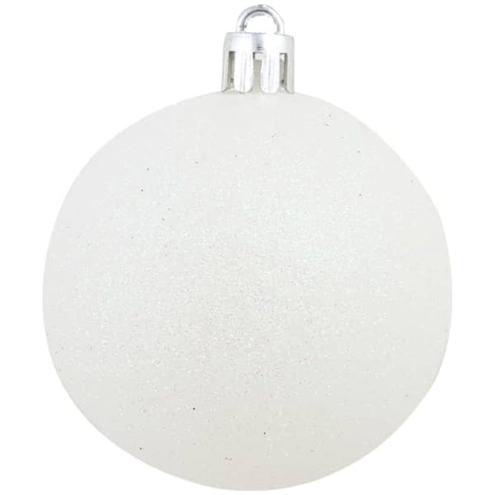 Julgranskulor 100 delar set 3/4/6 cm vit/grå vidaXL – bild 11