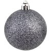 Julgranskulor 100 delar set 3/4/6 cm vit/grå vidaXL – miniatyr 5