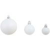 Julgranskulor 100 delar set 3/4/6 cm vit/grå vidaXL – miniatyr 6