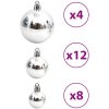 Julgranskulor 100 st blå och silver 3/4/6 cm vidaXL – miniatyr 8