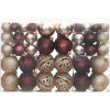 Julgranskulor 100 st chanpange och brun 3/4/6 cm vidaXL – miniatyr 2