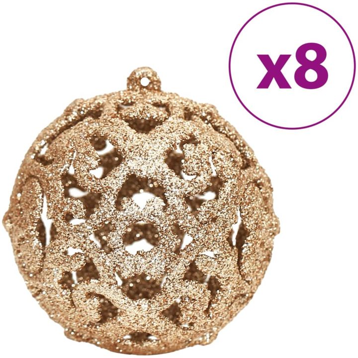 Julgranskulor 100 st chanpange och brun 3/4/6 cm vidaXL – bild 4