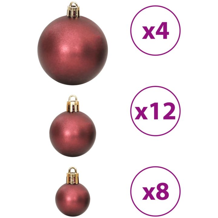 Julgranskulor 100 st chanpange och brun 3/4/6 cm vidaXL – bild 7