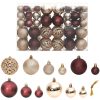 Julgranskulor 100 st chanpange och brun 3/4/6 cm vidaXL – miniatyr 1