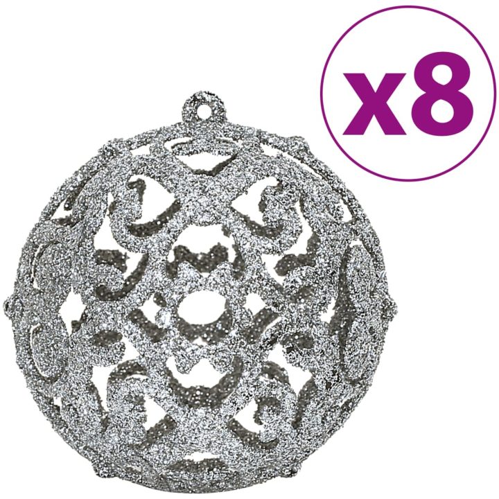 Julgranskulor 100 st grå 3/4/6 cm vidaXL – bild 4